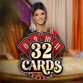Live Casino logo of 32 Cards from Ezugi at Bitkingz Casino