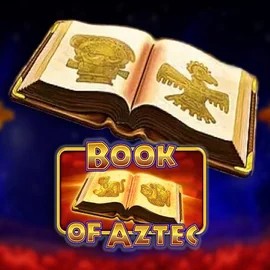 Book of Aztec slot logo by Amatic Industries at Bitkingz Casino