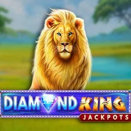 Diamond King Jackpots game by SpinPlay Games – logo hosted on Bitkingz Casino