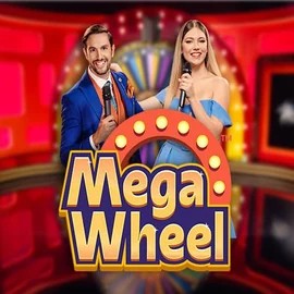 Official Live Casino logo: Mega Wheel by Pragmatic Play at Bitkingz Casino
