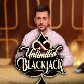 Unlimited Blackjack game by Ezugi – logo hosted on Bitkingz Casino